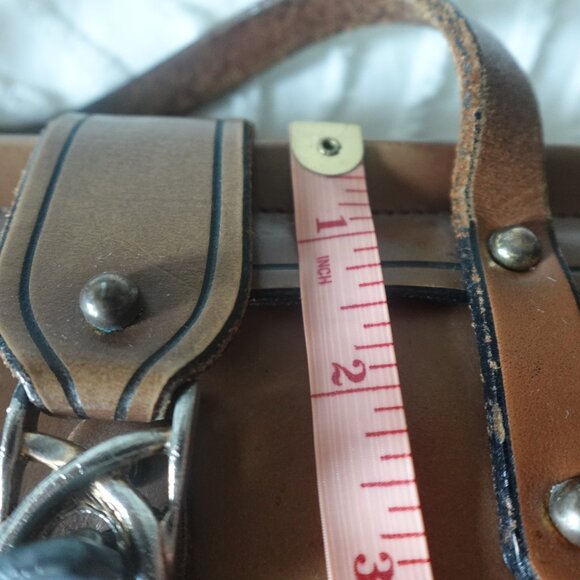 Vintage John Romain Style Leather Handbag - Picture 14 of 16